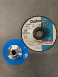 United Abrasives 27501 Challenger II 4-1/2" X 1/8" X 7/8" 60 Grit, TY29 Grinding Wheel 25/BOX